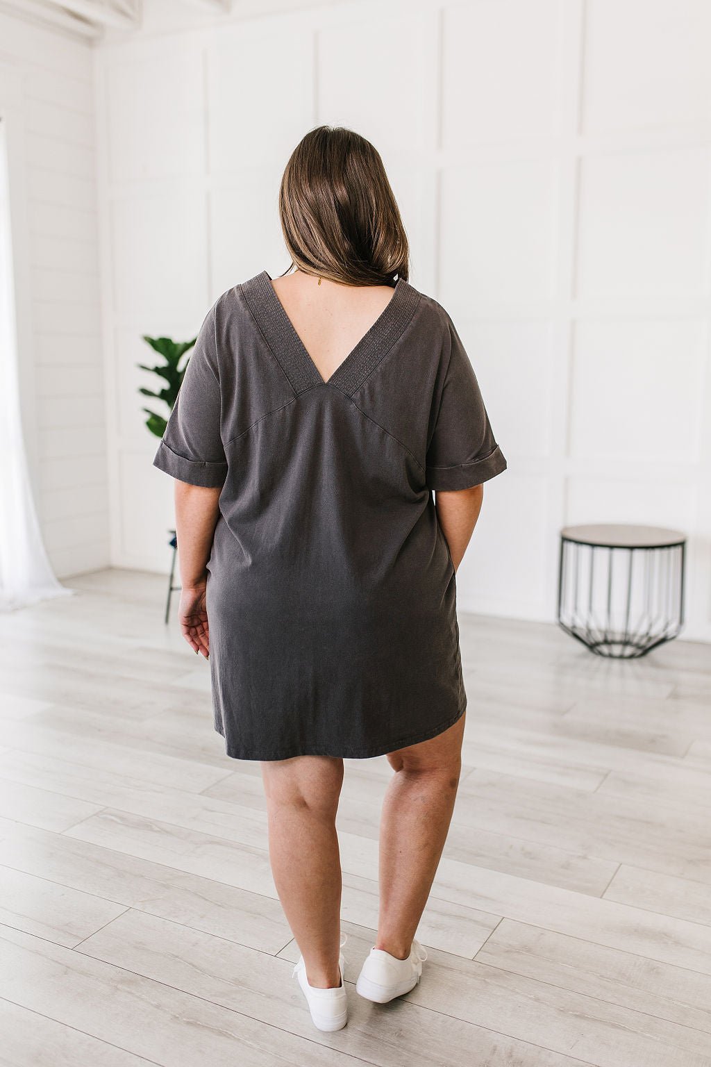 No Matter What Acid Wash T - Shirt Dress (Online Exclusive) - Uptown Boutique Ramona