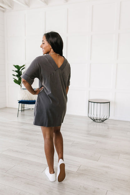 No Matter What Acid Wash T - Shirt Dress (Online Exclusive) - Uptown Boutique Ramona