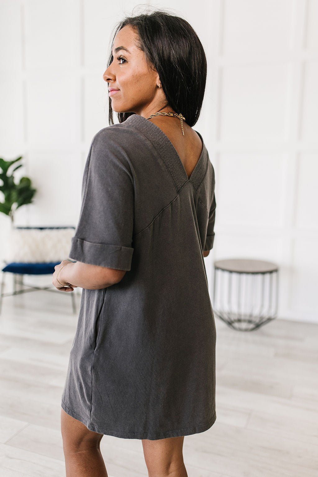 No Matter What Acid Wash T - Shirt Dress (Online Exclusive) - Uptown Boutique Ramona