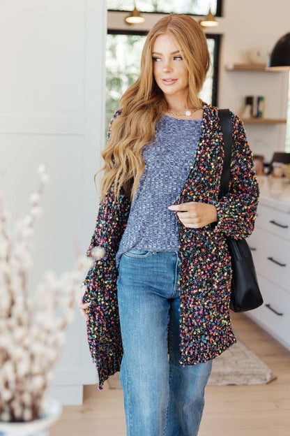 No Time Like The Present Confetti Cardigan (Online Exclusive) - Uptown Boutique Ramona