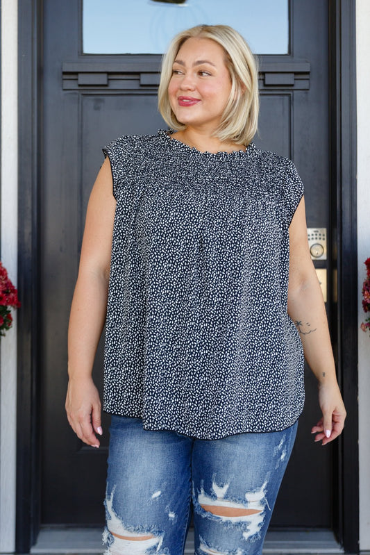 Not So Conventional Cap Sleeve Top (Online Exclusive) - Uptown Boutique Ramona