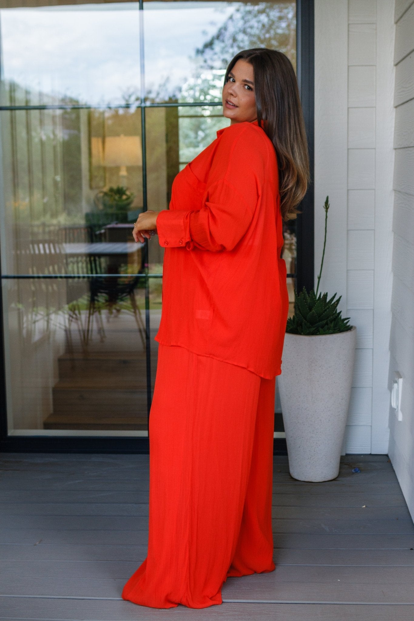 Not So Subtle Button Down Top (Online Exclusive) - Uptown Boutique Ramona