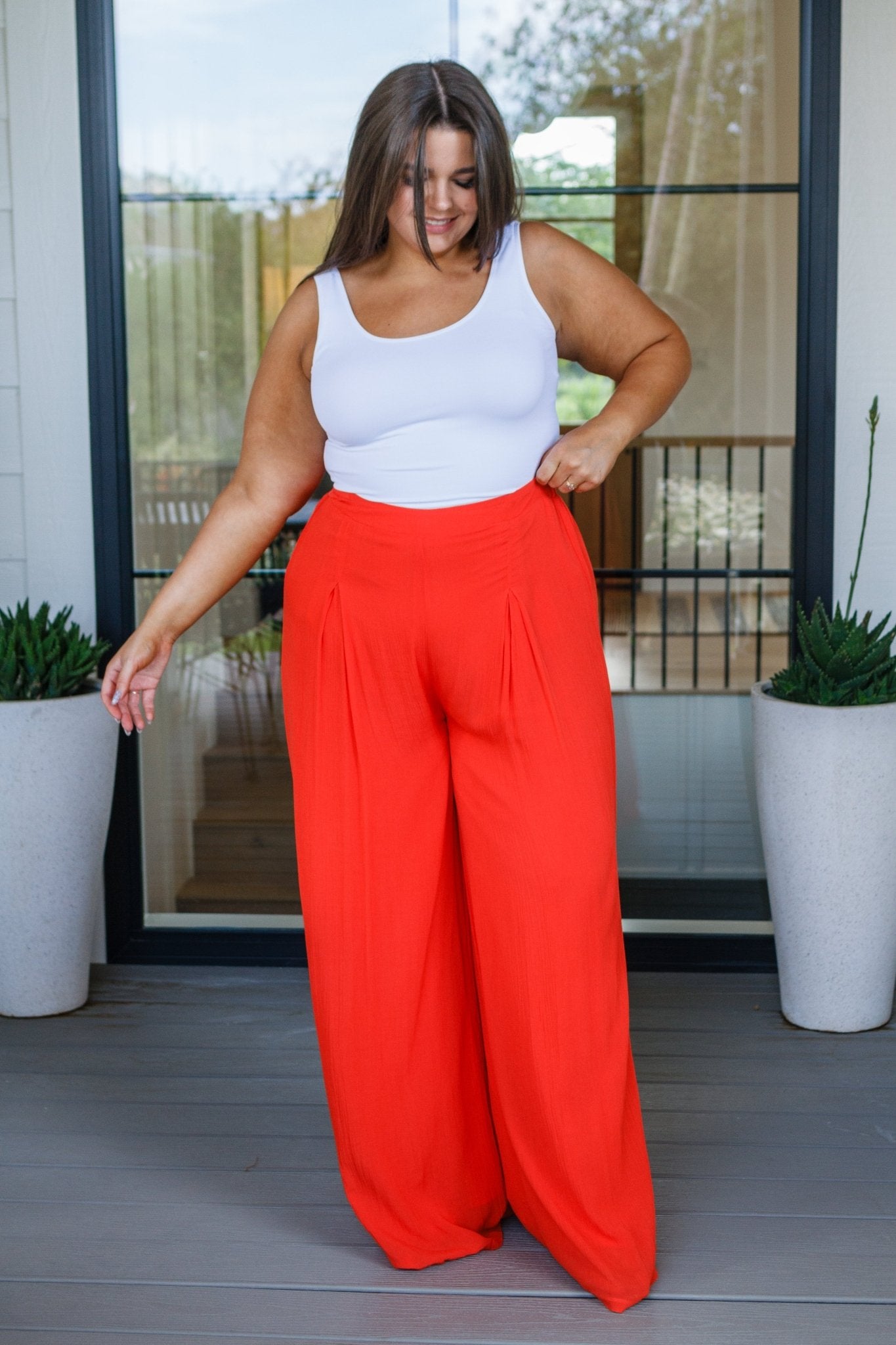 Not So Subtle Wide Leg Pants (Online Exclusive) - Uptown Boutique Ramona