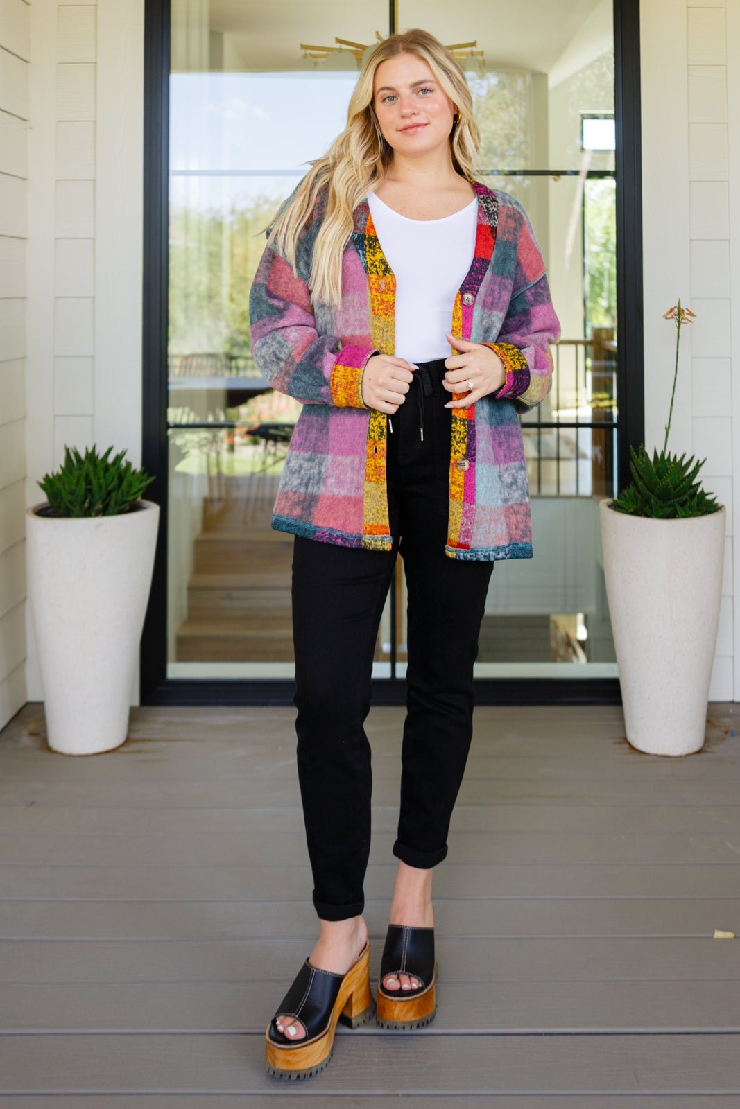 Nothing But Adventure Plaid Cardigan (Online Exclusive) - Uptown Boutique Ramona