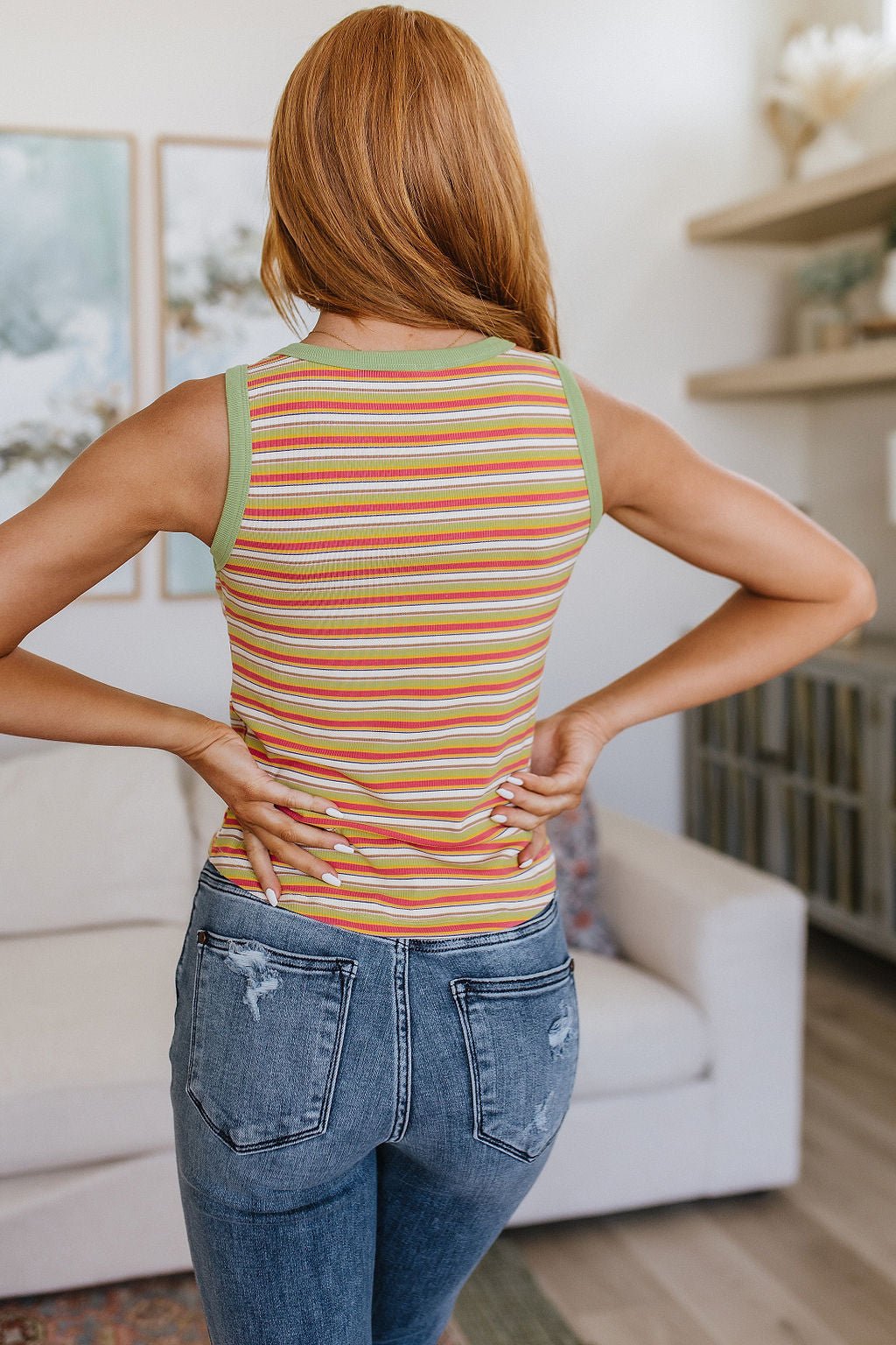 Now and Forever Striped Tank (Online Exclusive) - Uptown Boutique Ramona