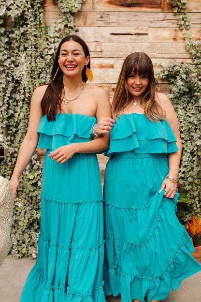 Oceans Of Bliss Dress in Blue (Online Exclusive) - Uptown Boutique Ramona