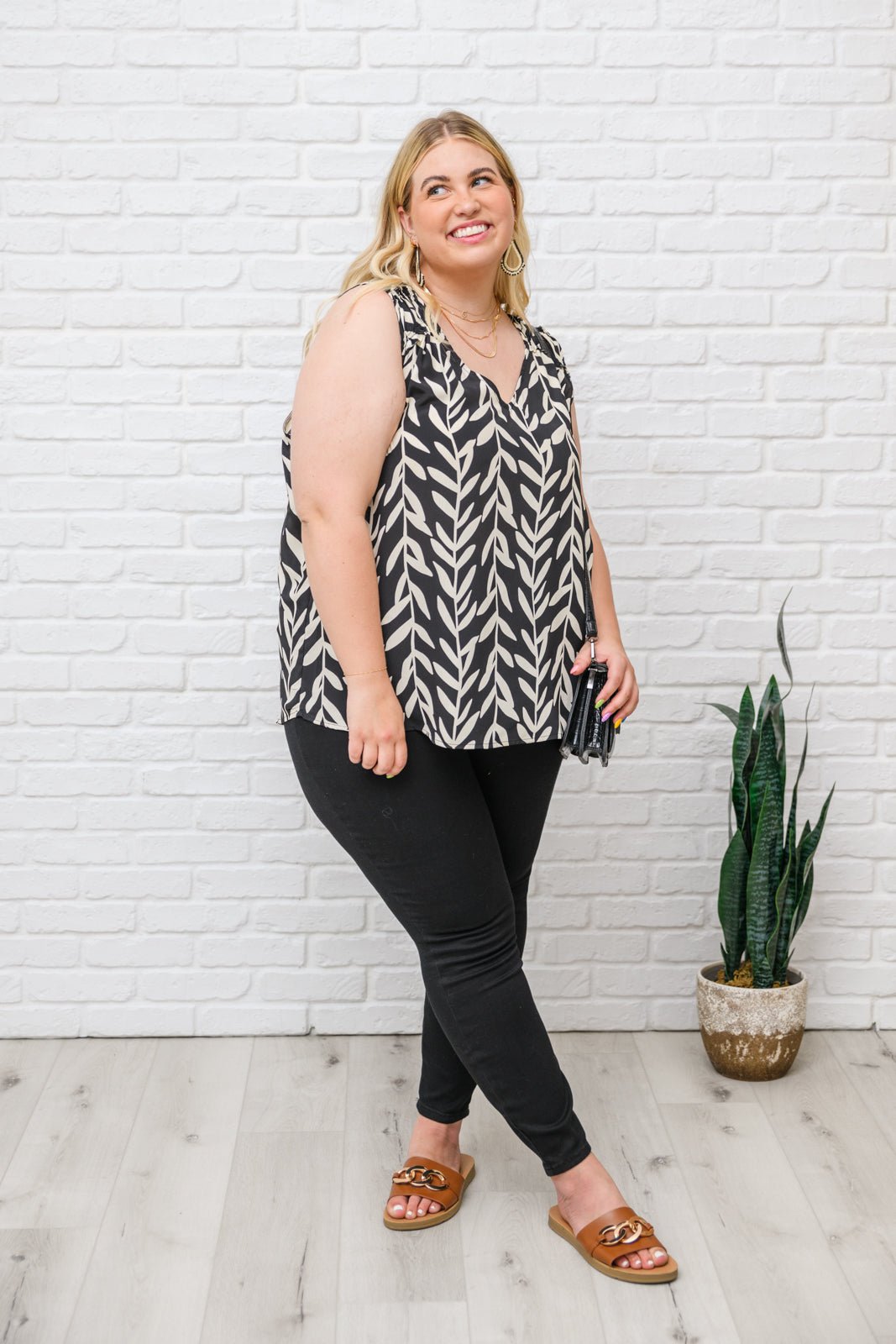 Office Talk Sleeveless Top (Online Exclusive) - Uptown Boutique Ramona