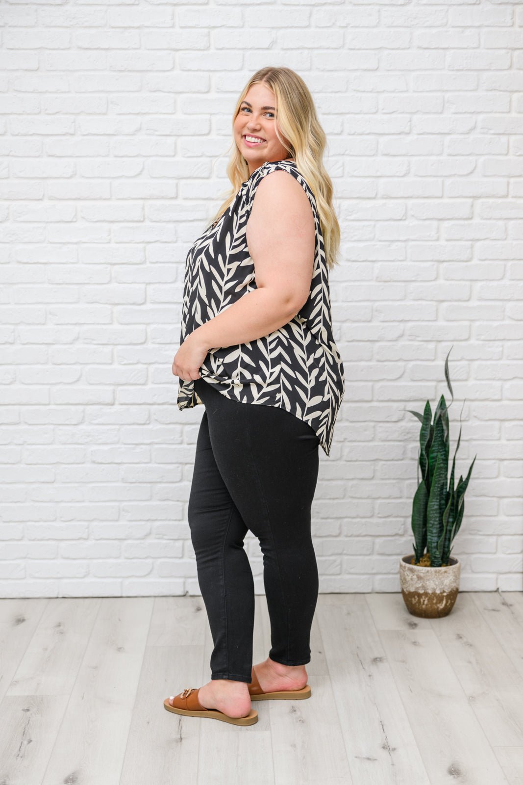 Office Talk Sleeveless Top (Online Exclusive) - Uptown Boutique Ramona