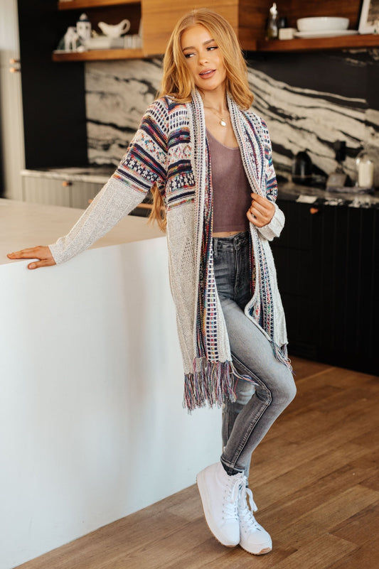 Oh So Lucky Fringe Cardigan (Online Exclusive) - Uptown Boutique Ramona