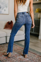 O'Hara Destroyed Straight Jeans - Uptown Boutique Ramona