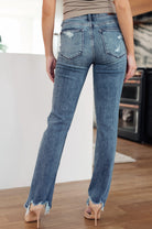 O'Hara Destroyed Straight Jeans - Uptown Boutique Ramona