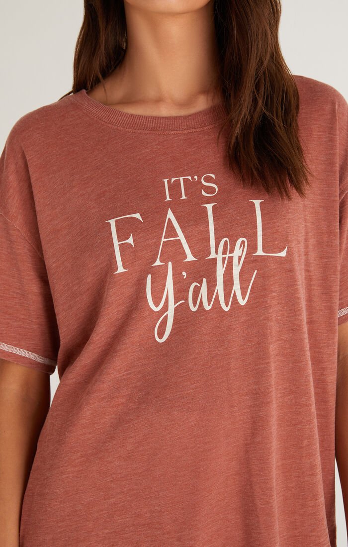 Old School Fall Y'all Tee - Uptown Boutique Ramona