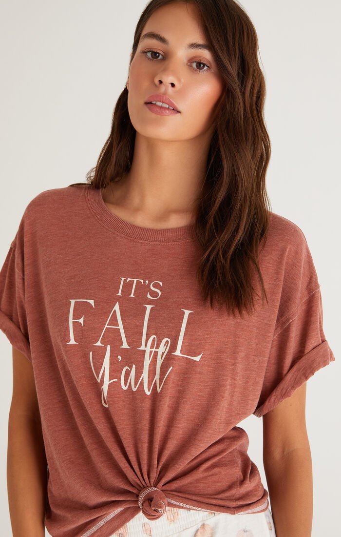 Old School Fall Y'all Tee - Uptown Boutique Ramona