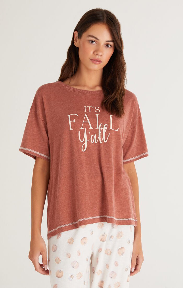 Old School Fall Y'all Tee - Uptown Boutique Ramona