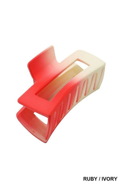 Ombre Rectangle Hair Claw - Uptown Boutique Ramona