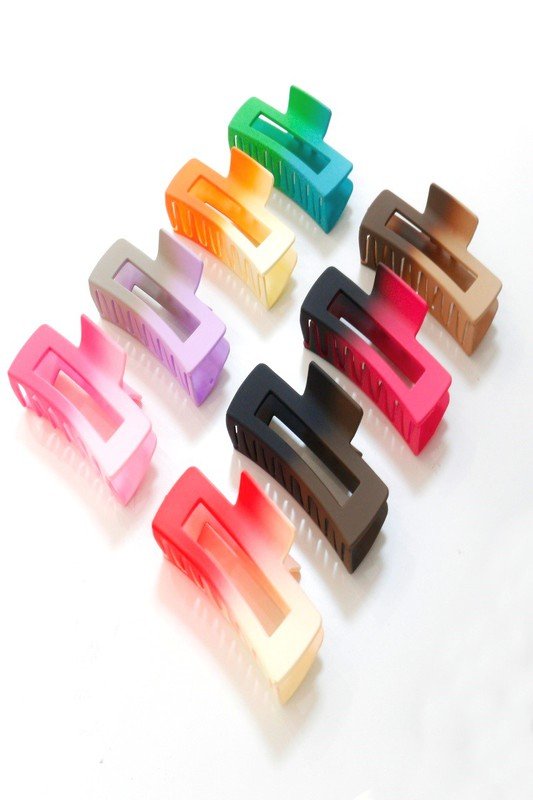 Ombre Rectangle Hair Claw - Uptown Boutique Ramona