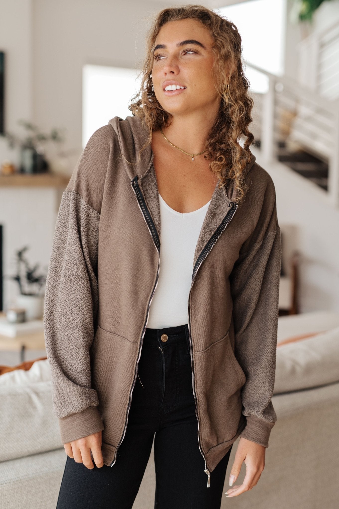 On And On Zip Up Hoodie (Online Exclusive) - Uptown Boutique Ramona