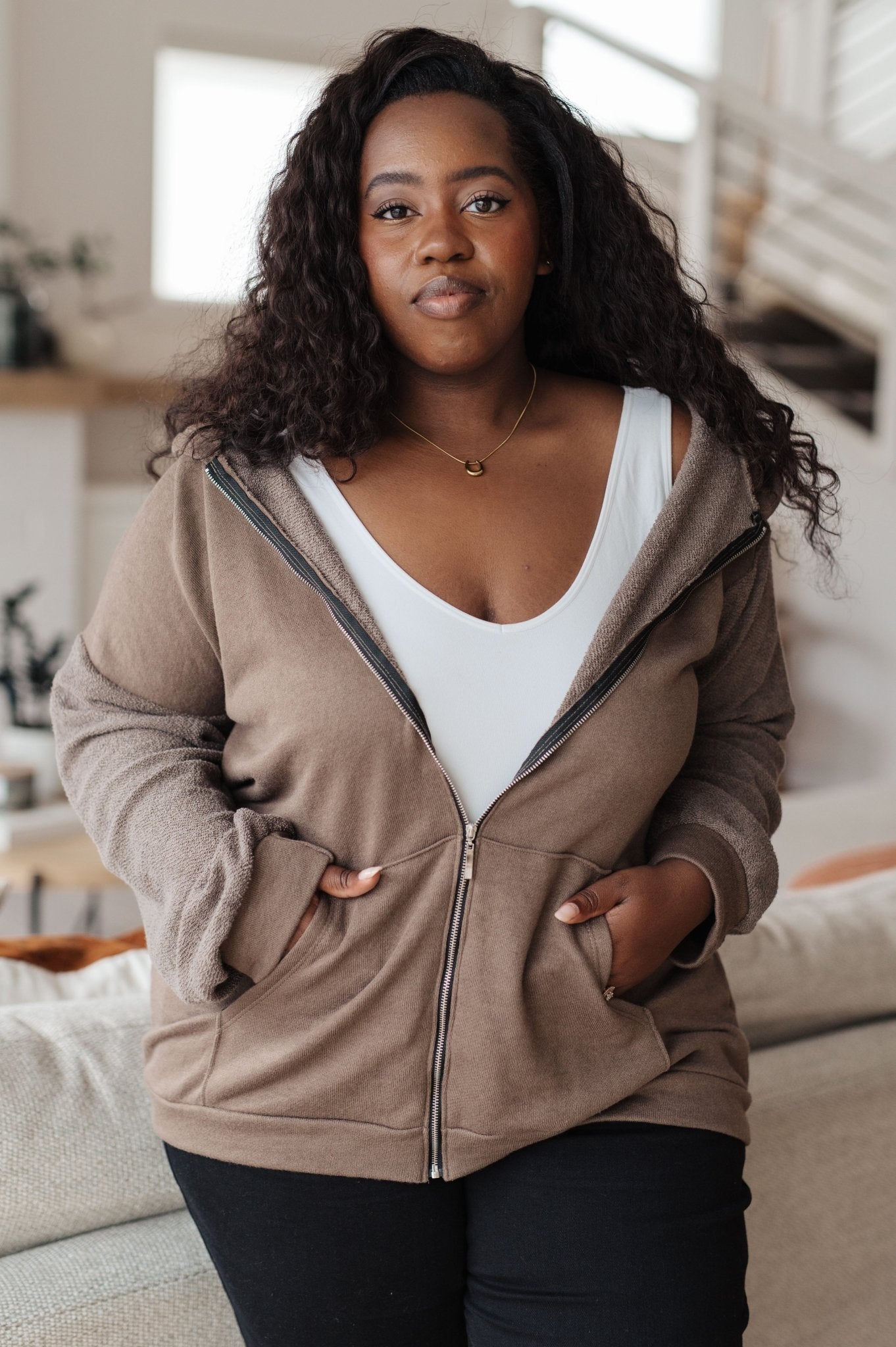 On And On Zip Up Hoodie (Online Exclusive) - Uptown Boutique Ramona