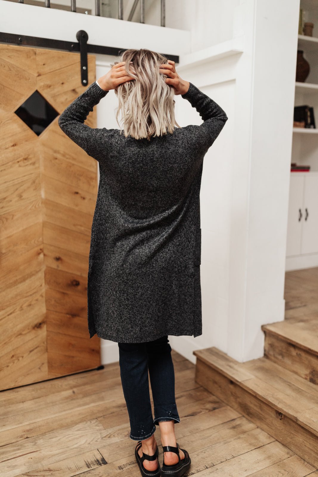 One Of The Girls Cardi In Charcoal (Online Exclusive) - Uptown Boutique Ramona