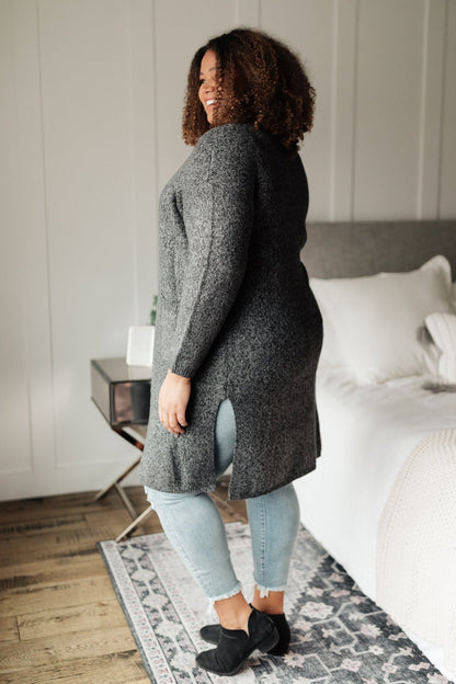 One Of The Girls Cardi In Charcoal (Online Exclusive) - Uptown Boutique Ramona