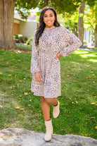Ophelia Animal Print Shirred Waist Dress (Online Exclusive) - Uptown Boutique Ramona
