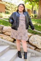 Ophelia Animal Print Shirred Waist Dress (Online Exclusive) - Uptown Boutique Ramona