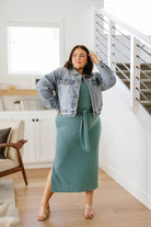 Out on the Town Tie Detail Midi Dress (Online Exclusive) - Uptown Boutique Ramona