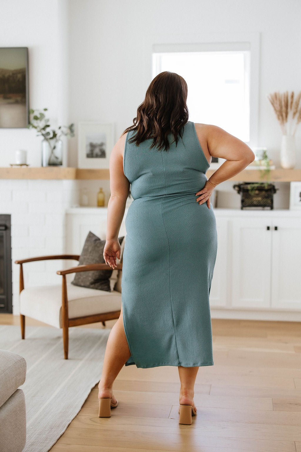 Out on the Town Tie Detail Midi Dress (Online Exclusive) - Uptown Boutique Ramona