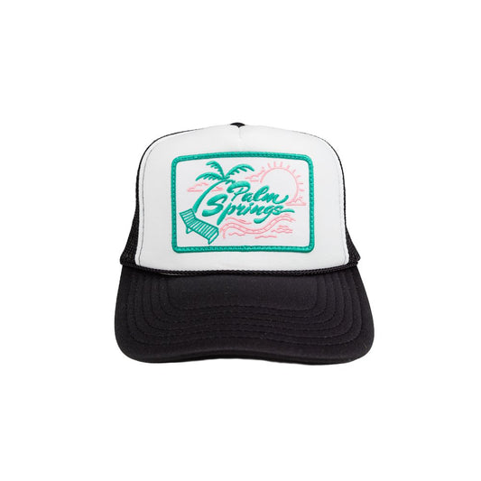 Palm Springs Patch Trucker Hat - Uptown Boutique Ramona