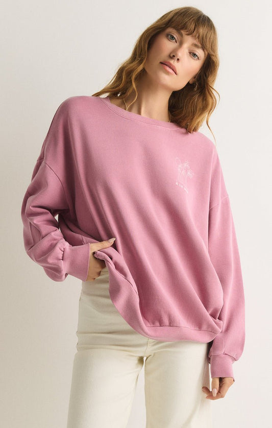 PALM SUNDAY SWEATSHIRT - Uptown Boutique Ramona