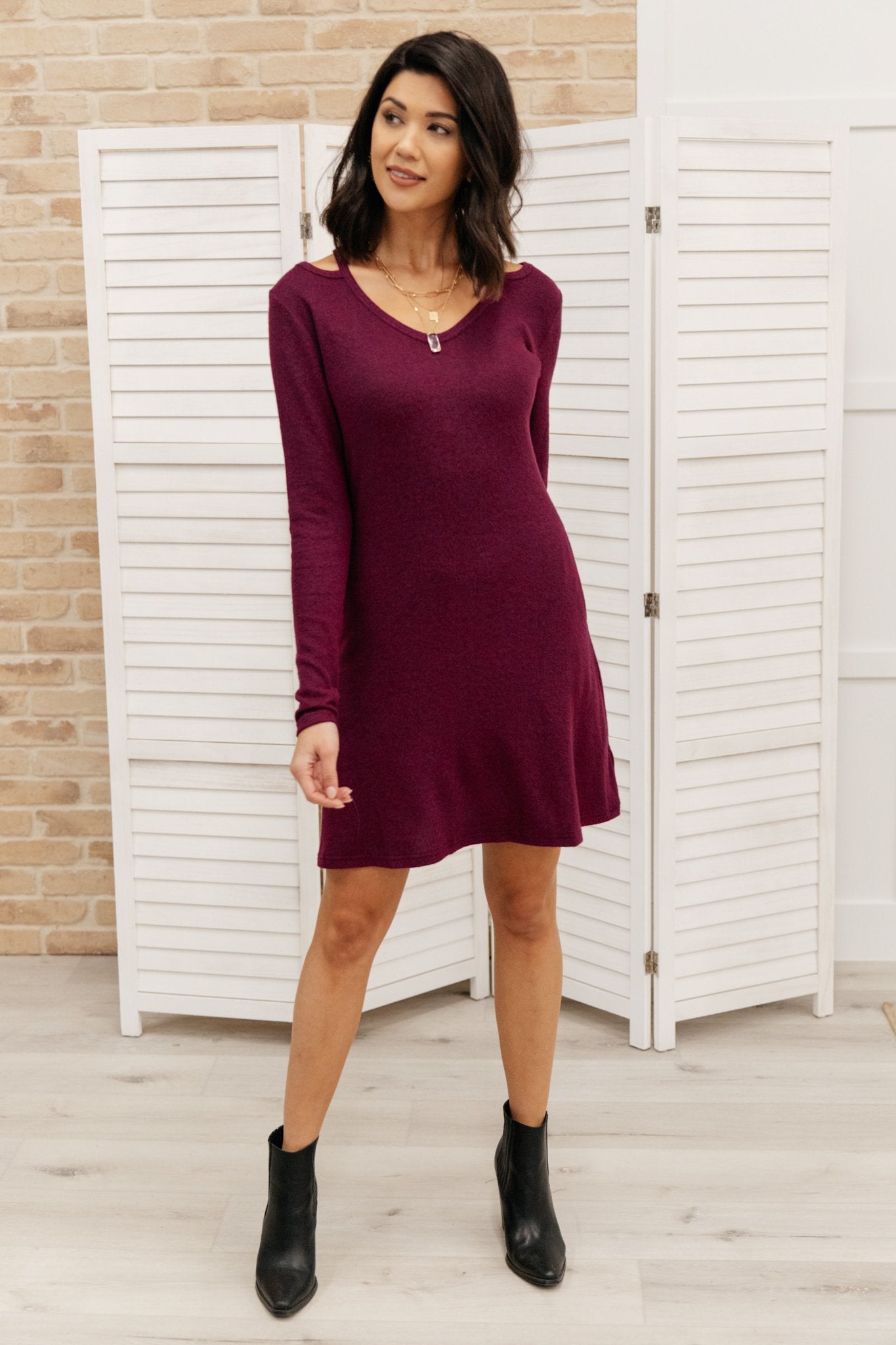 Paloma Tunic In Burgundy (Online Exclusive) - Uptown Boutique Ramona