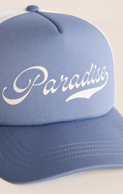 PARADISE TRUCKER HAT - Uptown Boutique Ramona