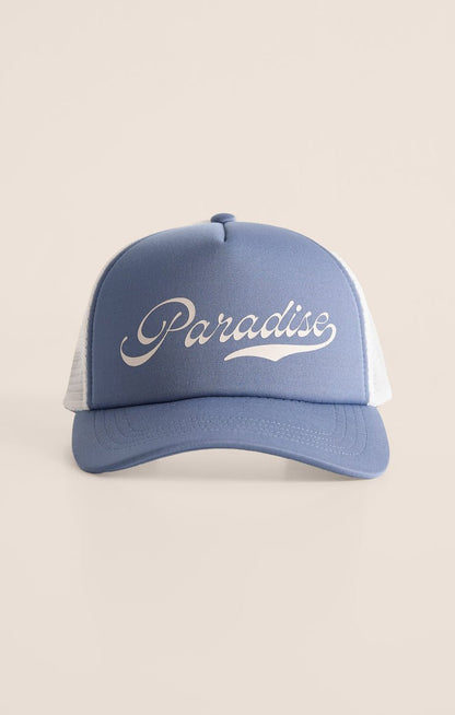 PARADISE TRUCKER HAT - Uptown Boutique Ramona