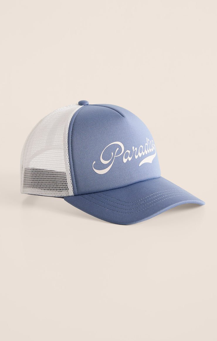 PARADISE TRUCKER HAT - Uptown Boutique Ramona