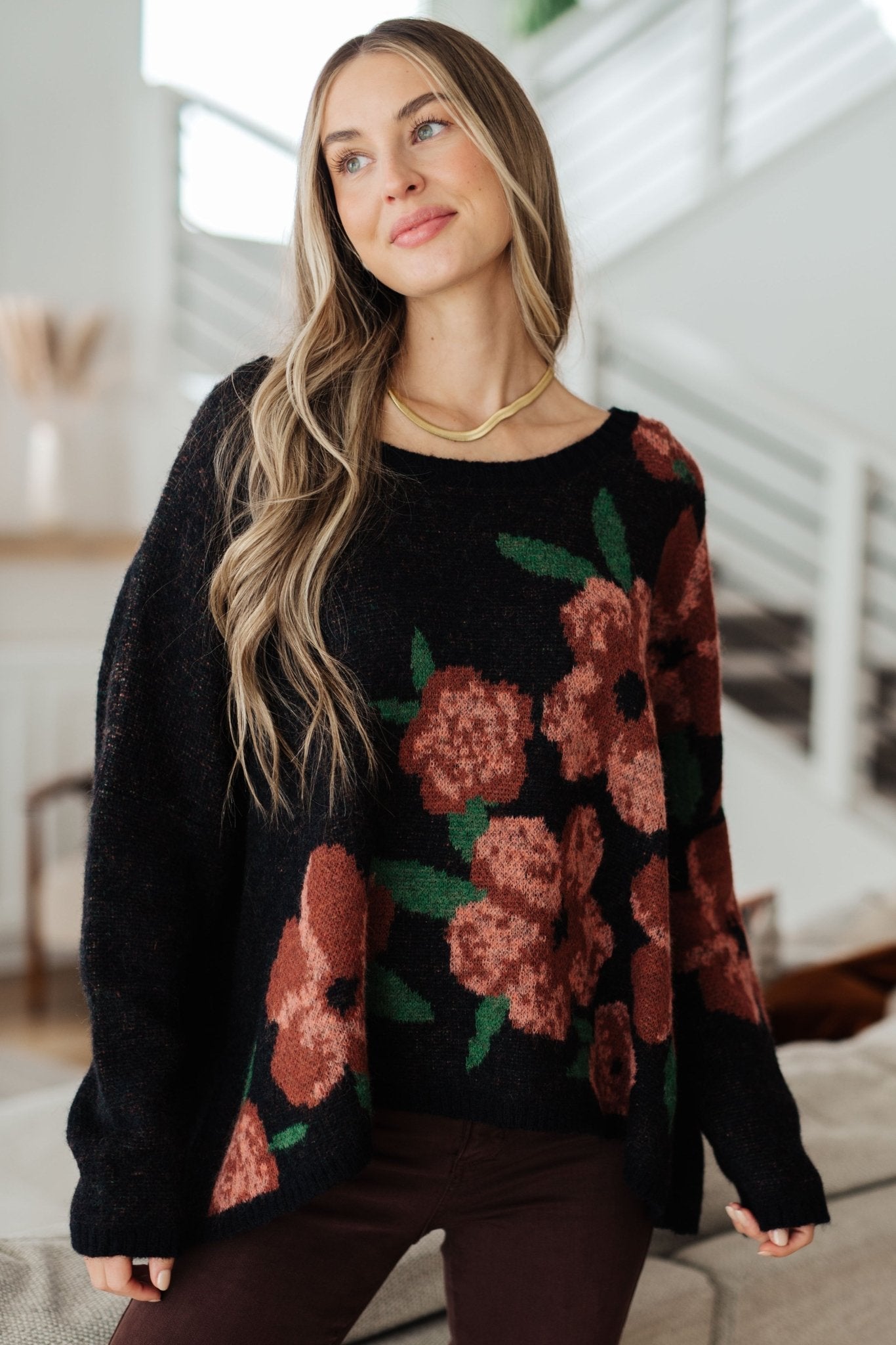 Parisian Garden Sweater (Online Exclusive) - Uptown Boutique Ramona