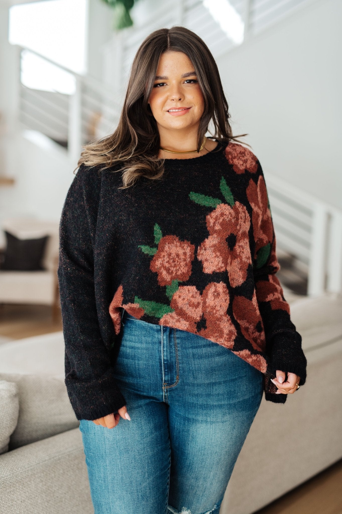 Parisian Garden Sweater (Online Exclusive) - Uptown Boutique Ramona