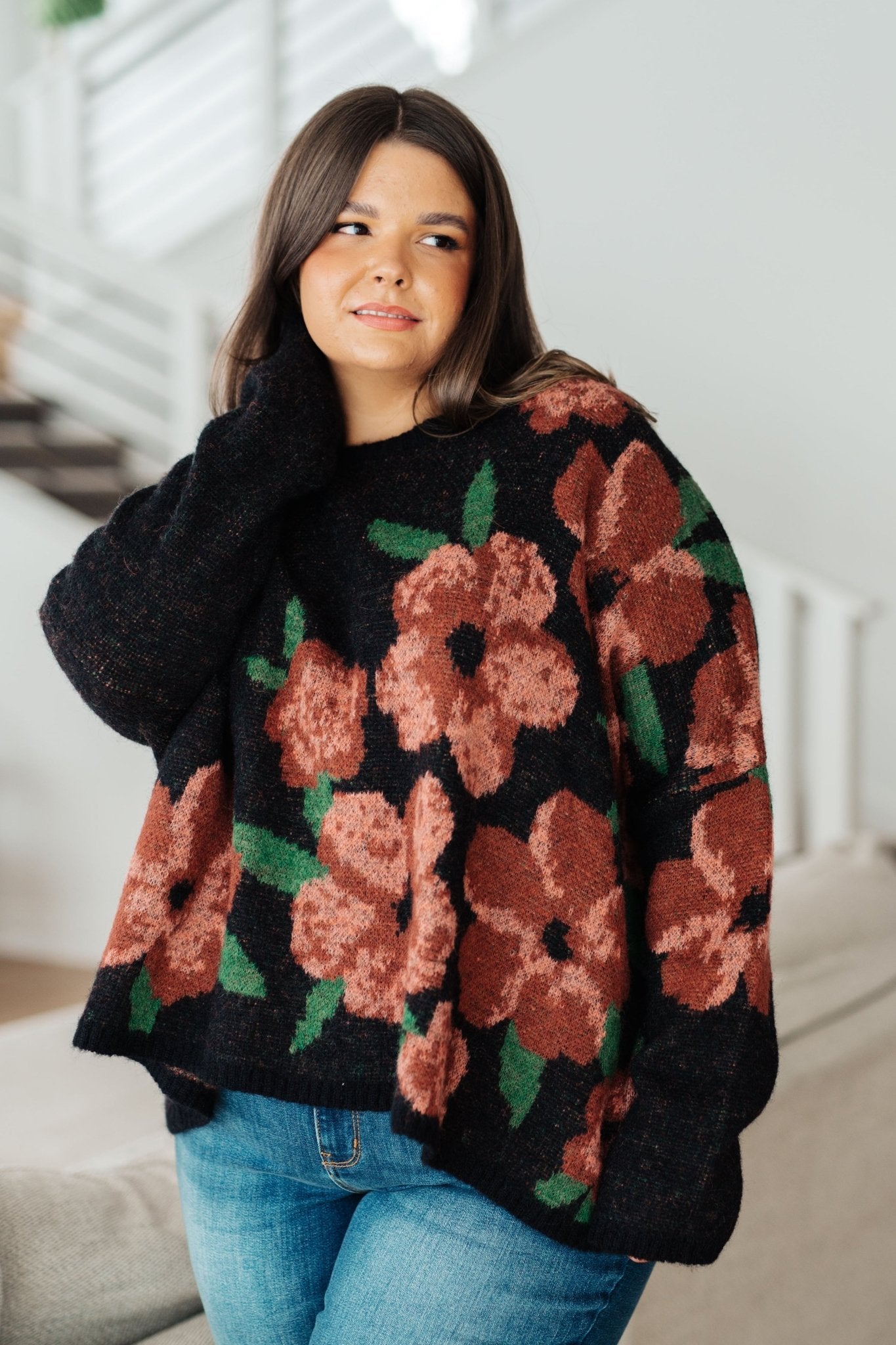 Parisian Garden Sweater (Online Exclusive) - Uptown Boutique Ramona