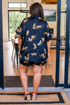 Party Animal Leopard Print Satin Set in Black (Online Exclusive) - Uptown Boutique Ramona