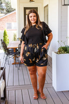 Party Animal Leopard Print Satin Set in Black (Online Exclusive) - Uptown Boutique Ramona