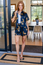 Party Animal Leopard Print Satin Set in Black (Online Exclusive) - Uptown Boutique Ramona