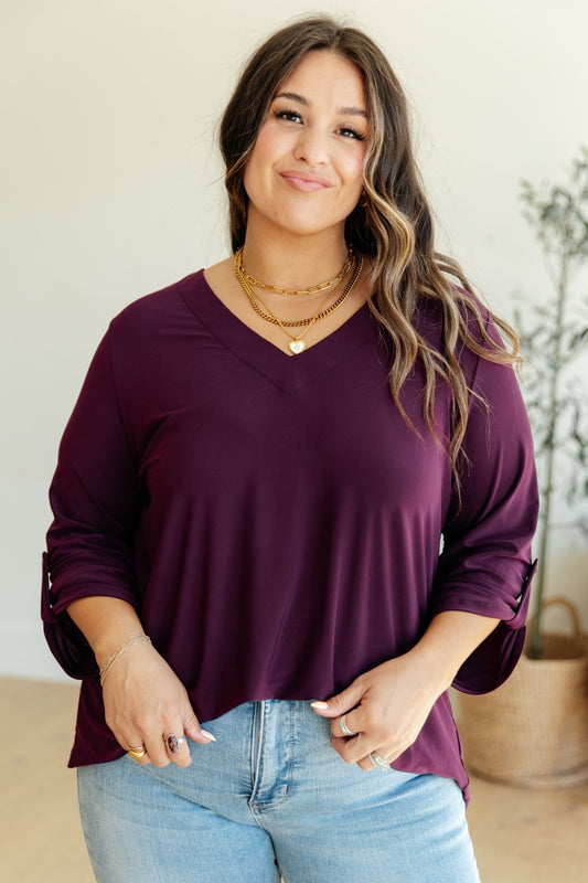 Peace and Love V - Neck Top (Online Exclusive) - Uptown Boutique Ramona