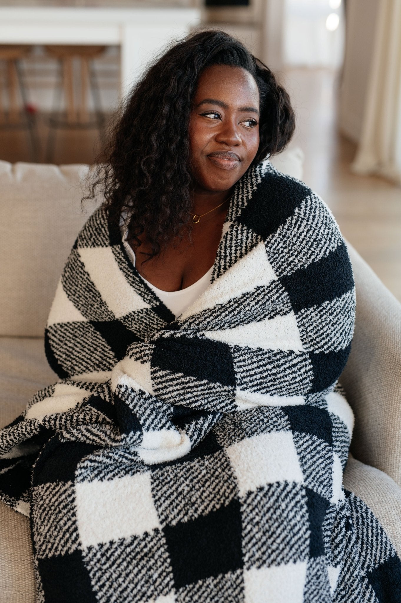 Penny Blanket Single Cuddle Size in Plaid (Online Exclusive) - Uptown Boutique Ramona