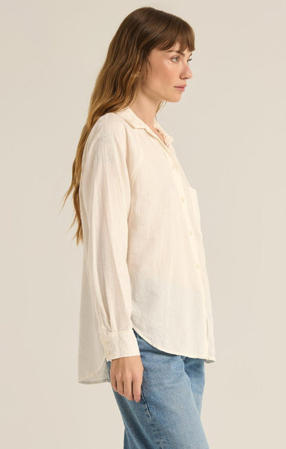 PERFECT LINEN TOP - Uptown Boutique Ramona