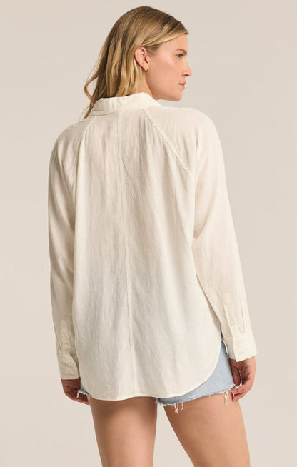 PERFECT LINEN TOP - Uptown Boutique Ramona