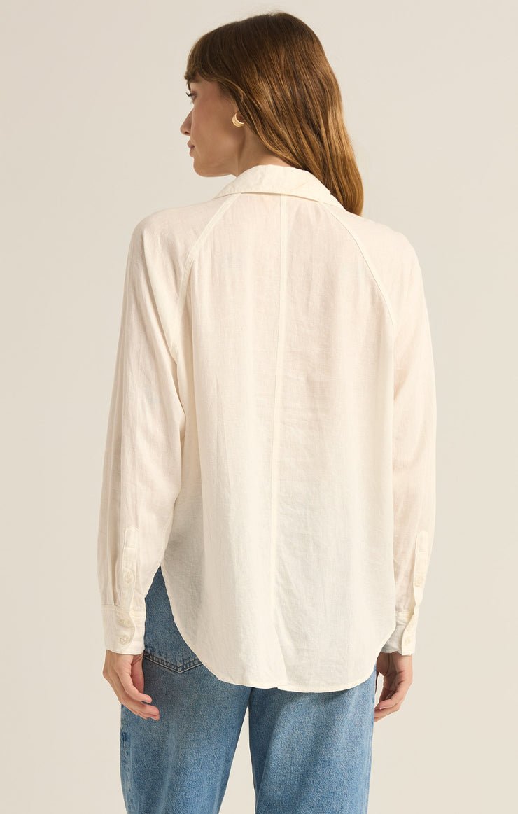 PERFECT LINEN TOP - Uptown Boutique Ramona