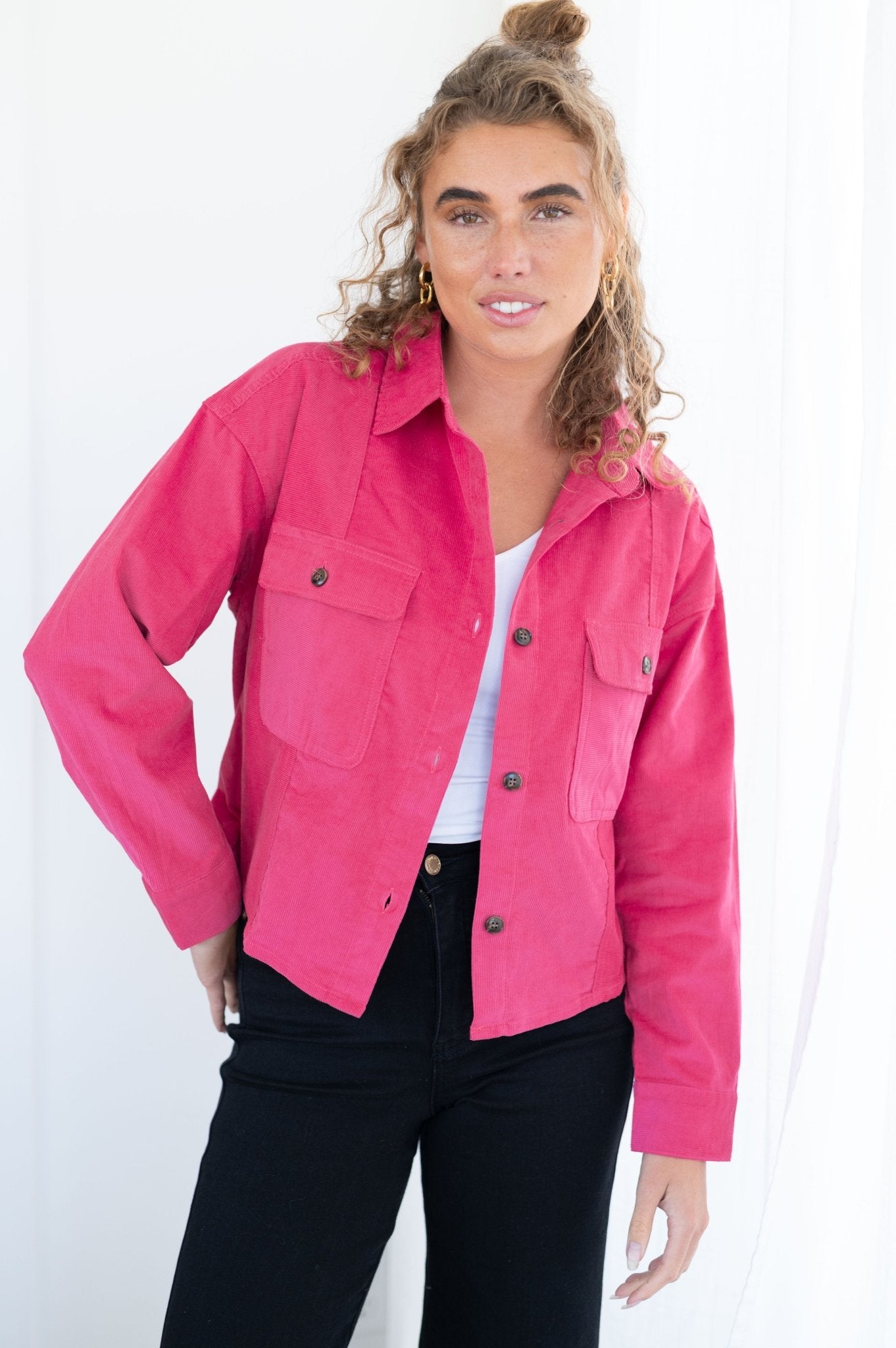 Perfect Pop of Pink Jacket (Online Exclusive) - Uptown Boutique Ramona