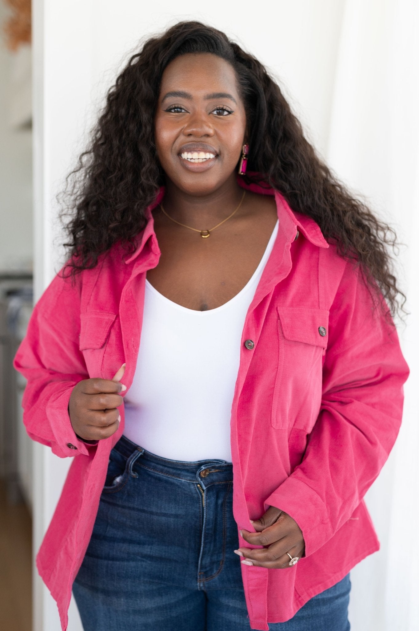 Perfect Pop of Pink Jacket (Online Exclusive) - Uptown Boutique Ramona