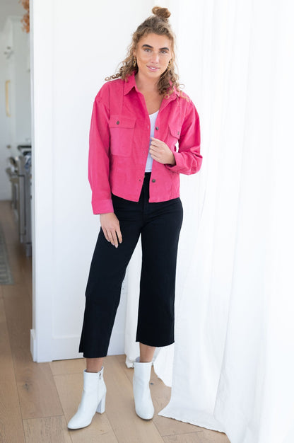 Perfect Pop of Pink Jacket (Online Exclusive) - Uptown Boutique Ramona