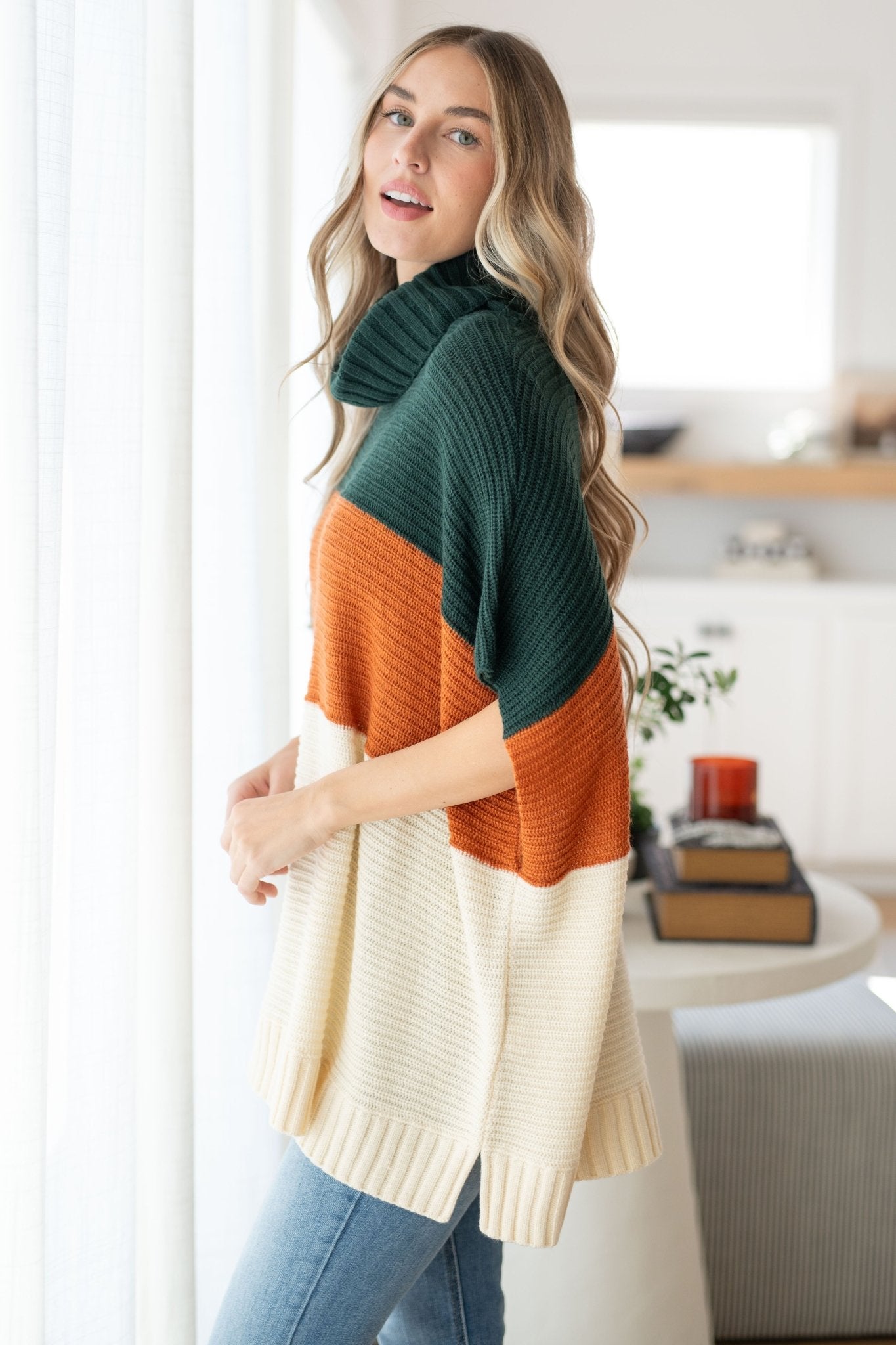 Perfectly Prompted Turtleneck Sweater (Online Exclusive) - Uptown Boutique Ramona