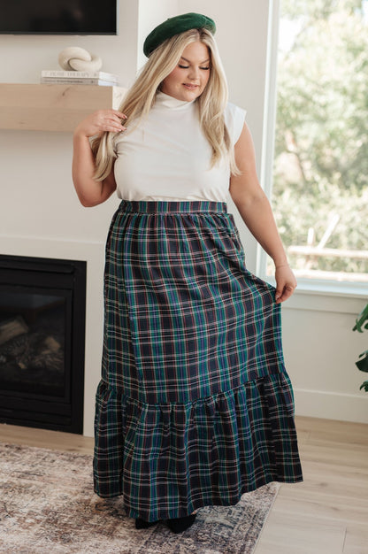 Plaid Perfection Maxi Skirt (Online Exclusive) - Uptown Boutique Ramona